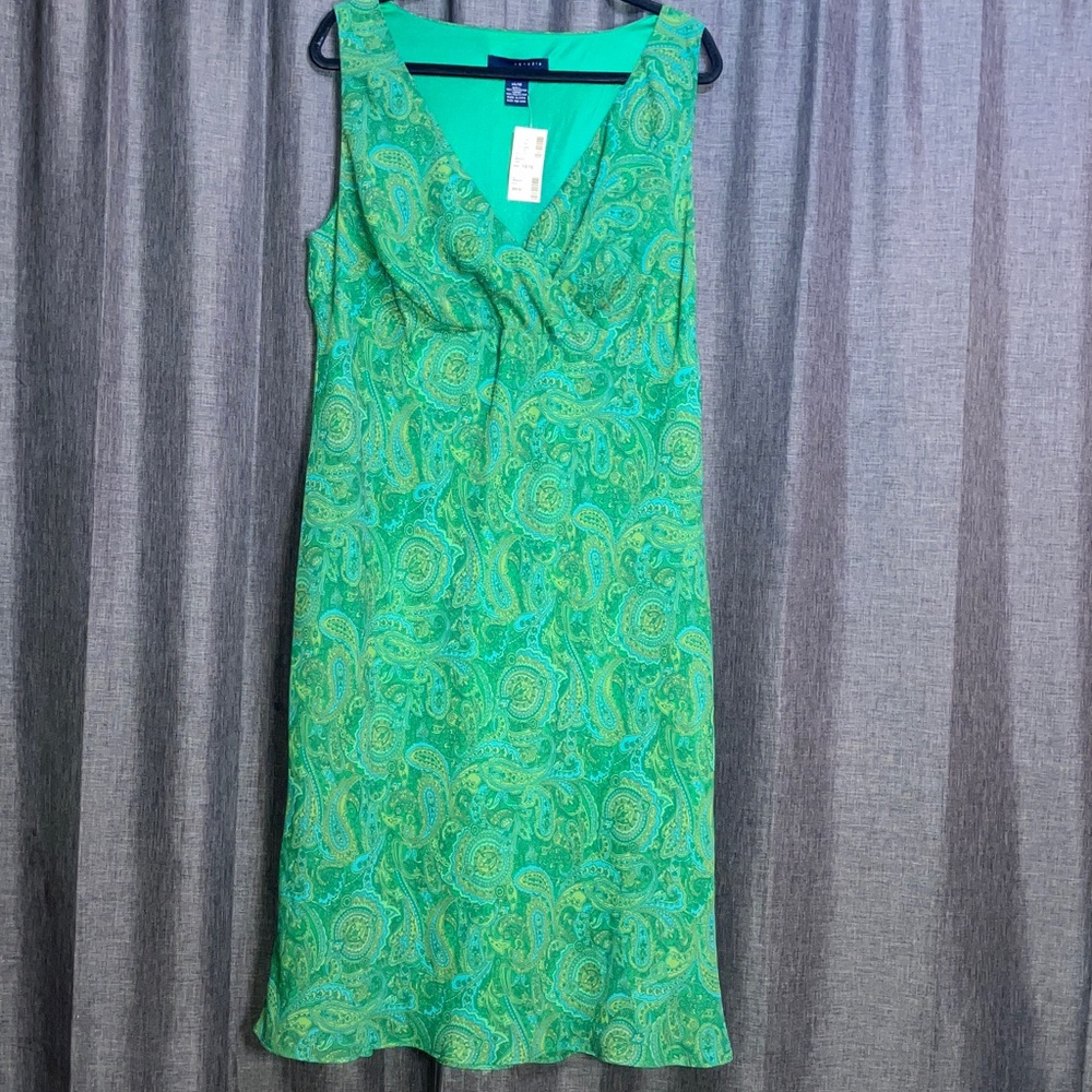 Venezia Vibrant Green Paisley Midi Dress